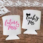 Future Mrs. Lucky Mr. Can Cooler, Bachelor Party Can Cooler, Custom Wedding Gift