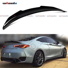 FOR 2017-2022 INFINITI Q60 JDM HIGH KICK DUCKBILL GLOSS BLACK TRUNK SPOILER WING