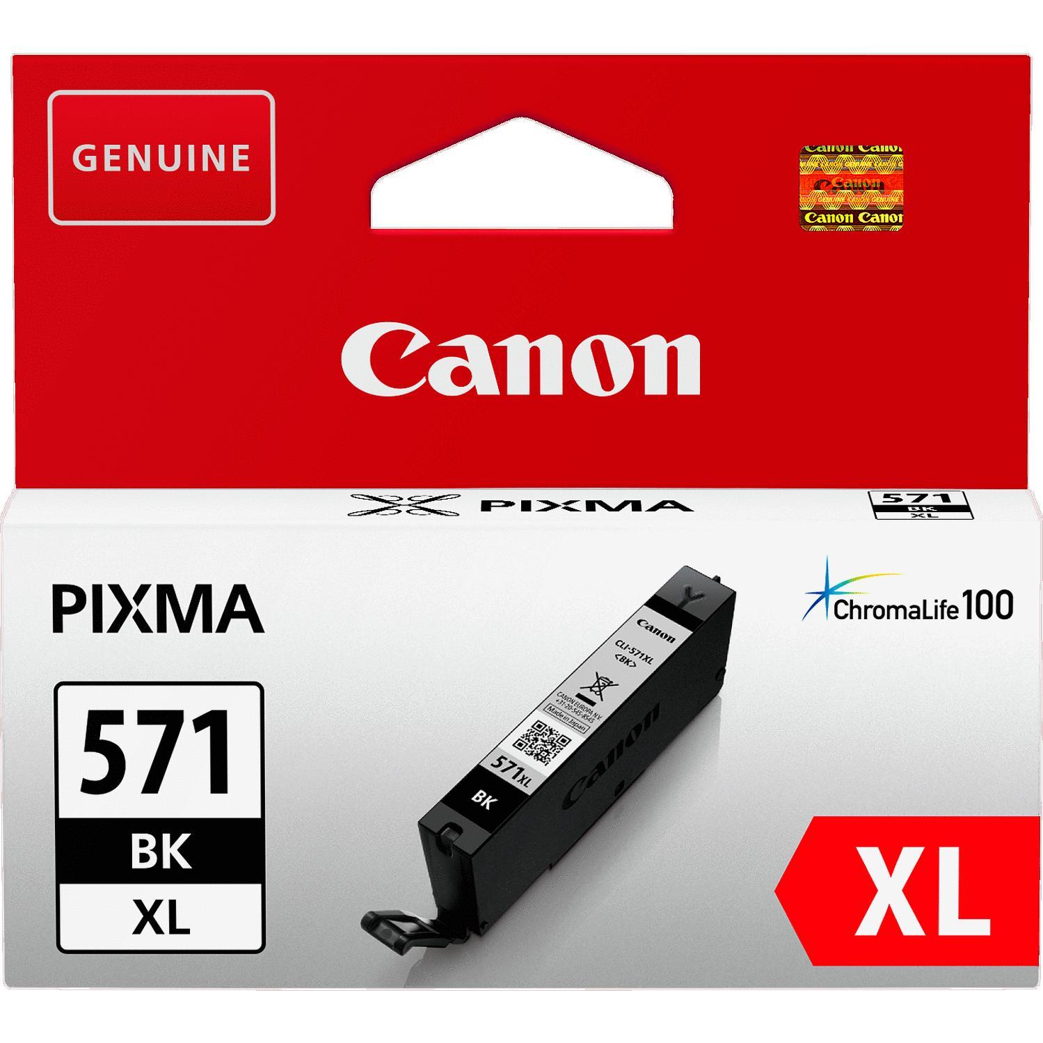 Cartouche Canon 571 XL noire pour imprimer vos dossiers et documents de maison