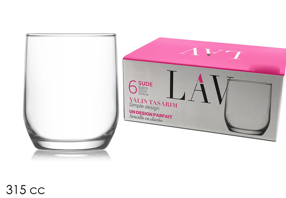 Vasos De Agua Transparentes Varios Colores De 6 Piezas