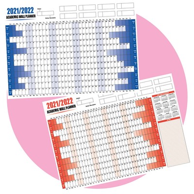 Academic Student School Wall Planner Calendar 21 22 Size A3 Ebay