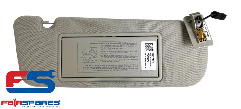 New VF WN HSV & Holden Statesman Calais V Commodore RH Sun Visor Light Titanium - image 2 of 3