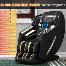 Full Body 3D Massage Chair Zero Gravity SL-Track Recliner AI Voice, Foot Rollers