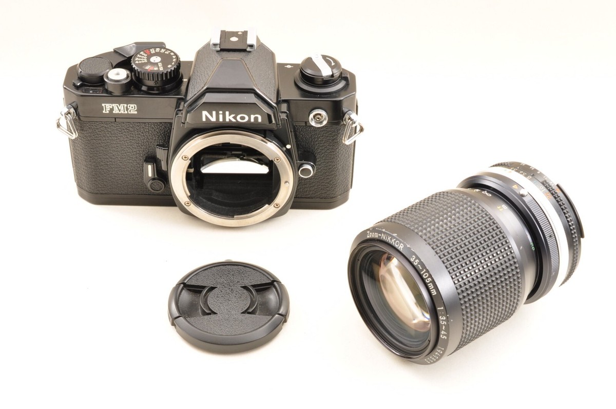 【美品】 Nikon FM2 / Zoom NIKKOR 35-105mm Nikon New FM2 Black 35mm SLR Film Camera /Ais 35-105mm F3.5