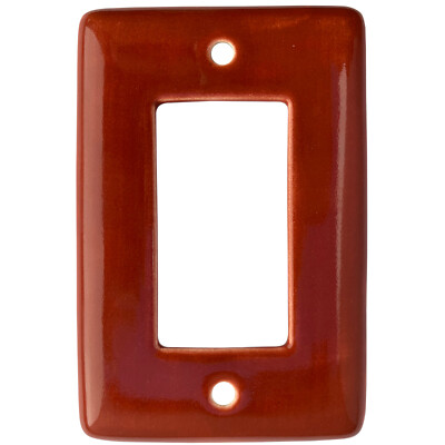 TalaMex Mexican Ceramic Wall Plate GFI/Rocker Terracotta Switch Plate