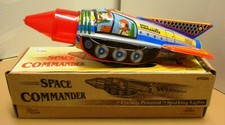 Blechspielzeug RAKETE Space Commander unbenutzt in OVP! Sammlungsaufl&ouml;sung!
