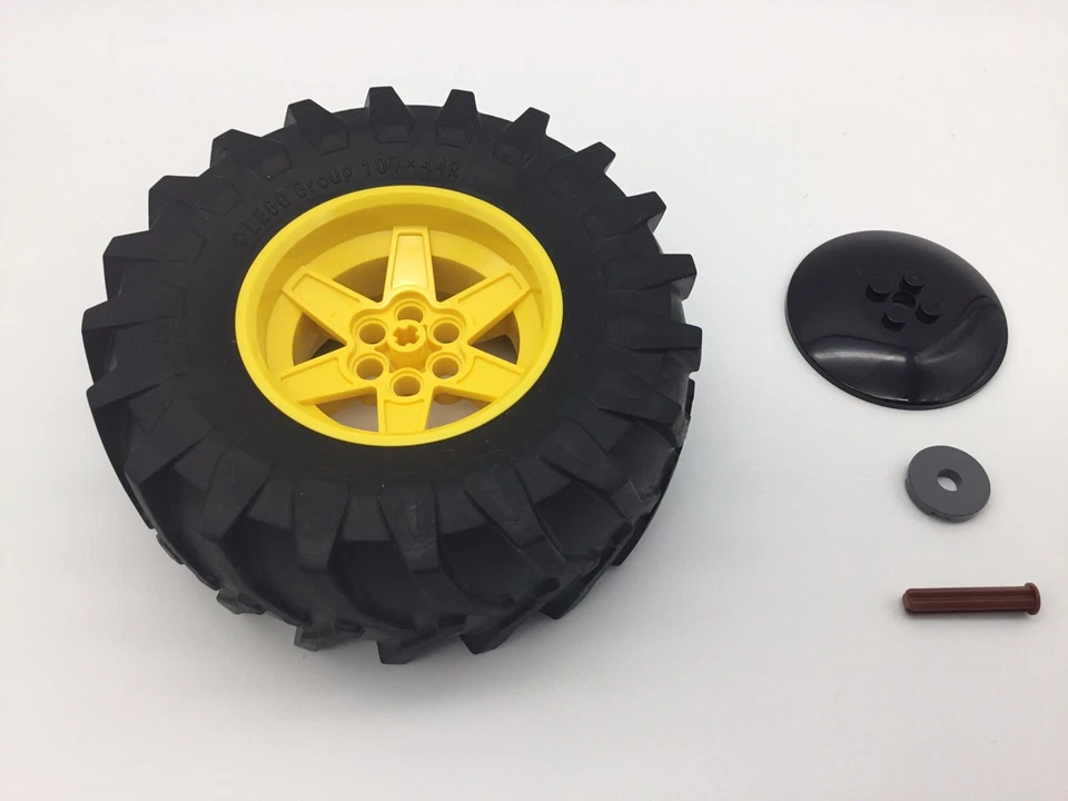 6x LEGO® Technic Reifen 107x44R 42070 6x6 Technik 42099 42054 Claas Wheel MOC - Bild 4 von 4