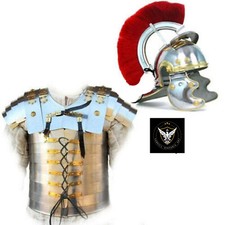Roman Lorica Segmentata , Segmenta Armor with Roman Centurion Helmet Armor