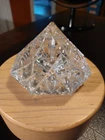 Vintage Waterford Crystal Glass Diamond Pyramid Shaped Paperweight 2.5" Tall