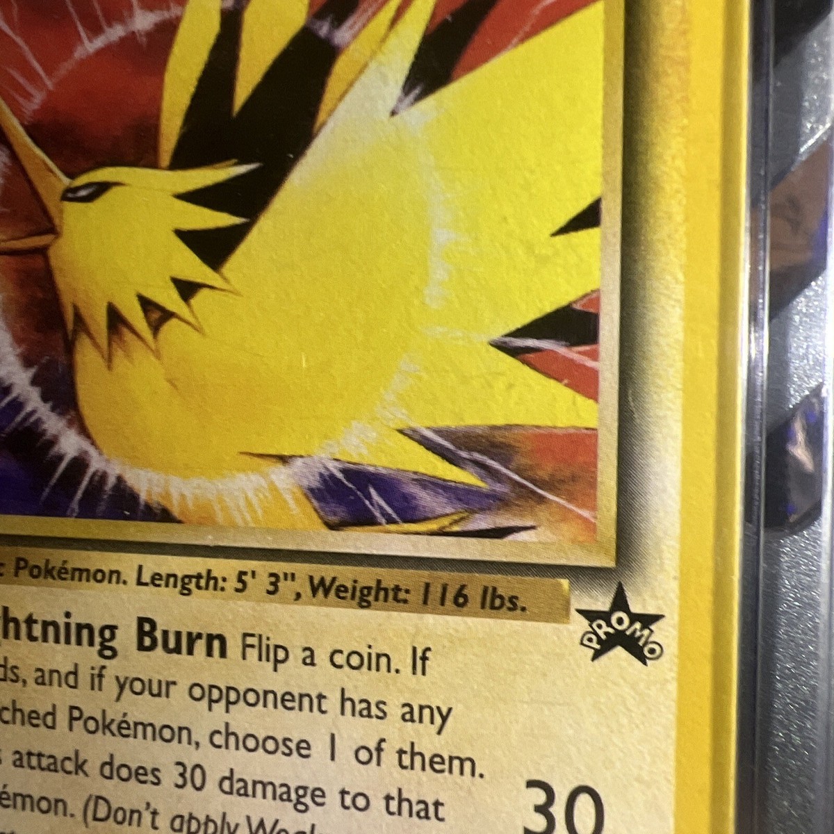 🔥🔥Black Star Promo 23 Zapdos CGC 9 - ERROR - Illustrator | eBay