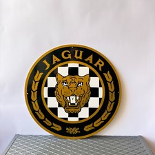 Vintage Jaguar Emblem Heavy Metal Sign Xl 19.7 50 Cm