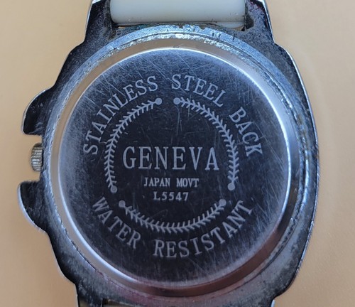 3 Geneva Watches - Orange, Black & White Silicone Bands *Working New Batteries* - Picture 14 of 14