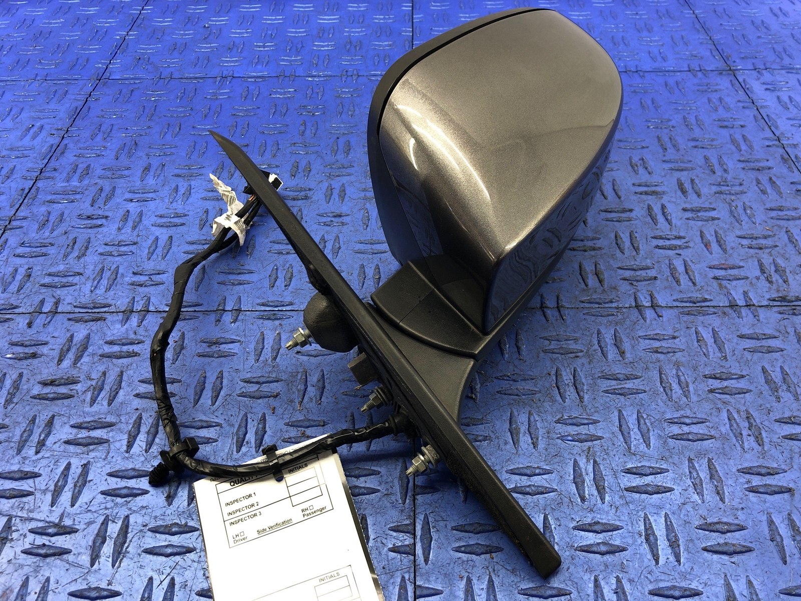 2014-2017 MASERATI QUATTROPORTE LEFT DOOR MIRROR W/BLIND SPOT GRIGIO MARATEA