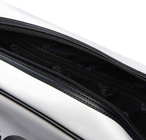 Bolso de hombro mensajero Gola blanco estilo retro clásico Redford para hombre mujer - Imagen 5 de 6