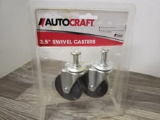 AutoCraft-2.5" Swivel Casters 360deg. 2 In Pack, AC935. New