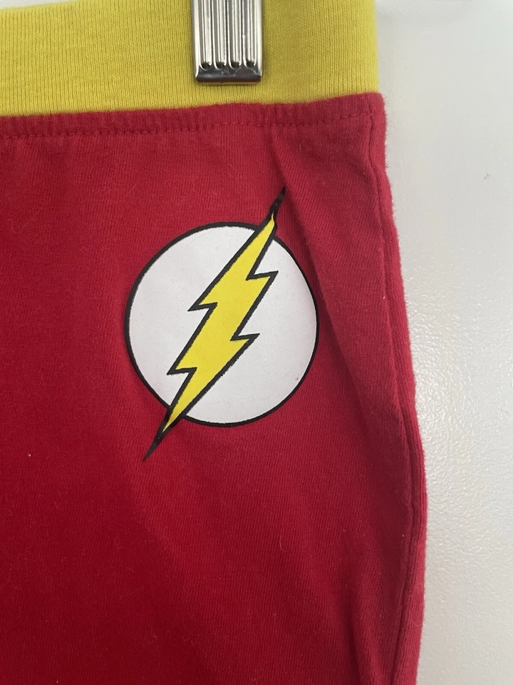 DC Comics Niño Niño Superhéroe The Flash Algodón Manga Larga PJ Pantalones Rojo Amarillo 6 Foto 3 de 4