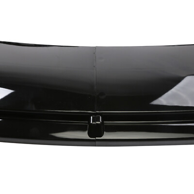 Front Bumper Spoiler Body Kit / Side Skirt/Strut Glossy Black