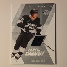 Upper Deck Artifacts NHL Remnants Quinton Byfield #NR-24 Memorabilia Kings