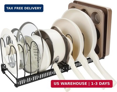 Fyvva Pots and Pans Organizer under Cabinet, Expandable 11.81''-22.83'' Pot and