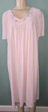 Shadowline Pink Nylon Nightgown Size 2X
