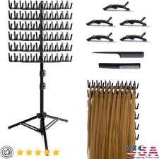 Double-Sided Hair Braiding Rack Adjustable Stand 144 Pegs Hair Extensions New