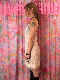 Vintage 1970s Henson Kickernick Lace Slip Dress Ivory Lingerie Nightgown