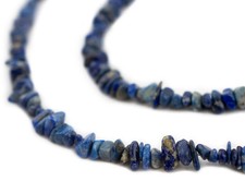 Lapis Chip Beads 5-10mm Blue Chips Gemstone 16 Inch Strand