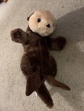 Sea World Plush Stuffed Animal Sea Otter Large Rare