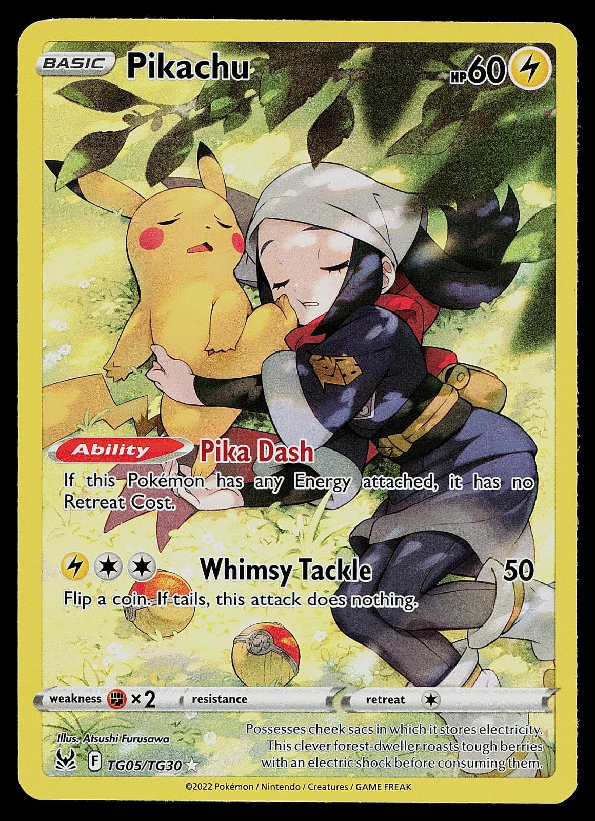 Pokemon Card - Pikachu Lost Origin Trainer Gallery TG05/TG30 Holo