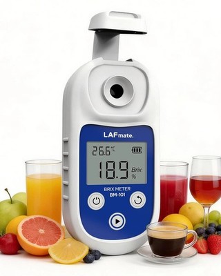 Digital Refractometer Range 0-55 Brix BM101 with ATC Waterproof IP65 for Juice