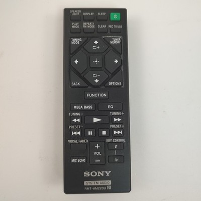 OEM Remote Control RMT-AM220U For Sony Audio System MHCV11 MHC-V11 Tested