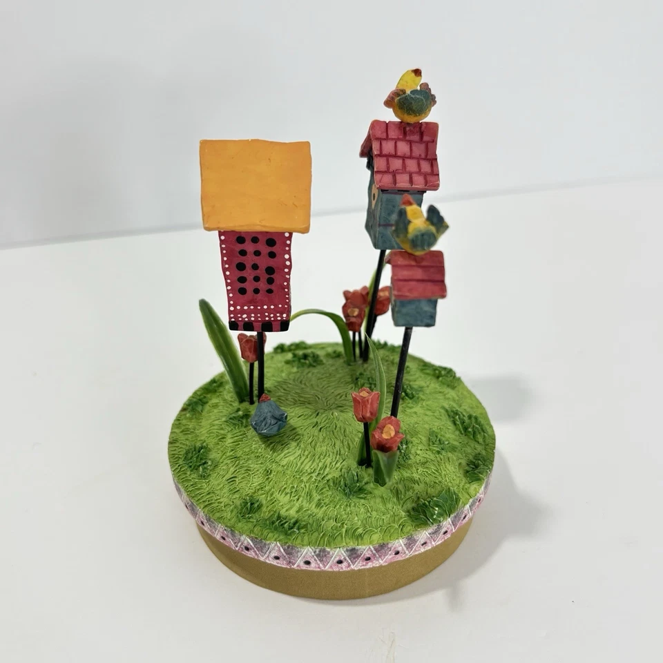 Our America by Yankee Candle Flowers Birdhouses Tarro Candle Topper Vintage Birds Foto 2 de 4