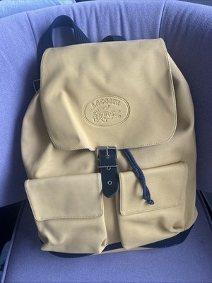 Lacoste Leather Backpack