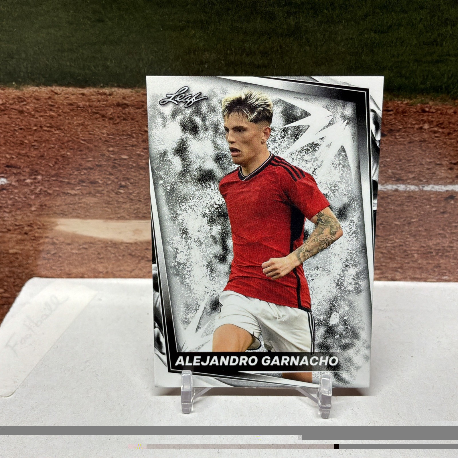 Alejandro Garnacho 2024 Leaf Soccer White #1 Manchester United