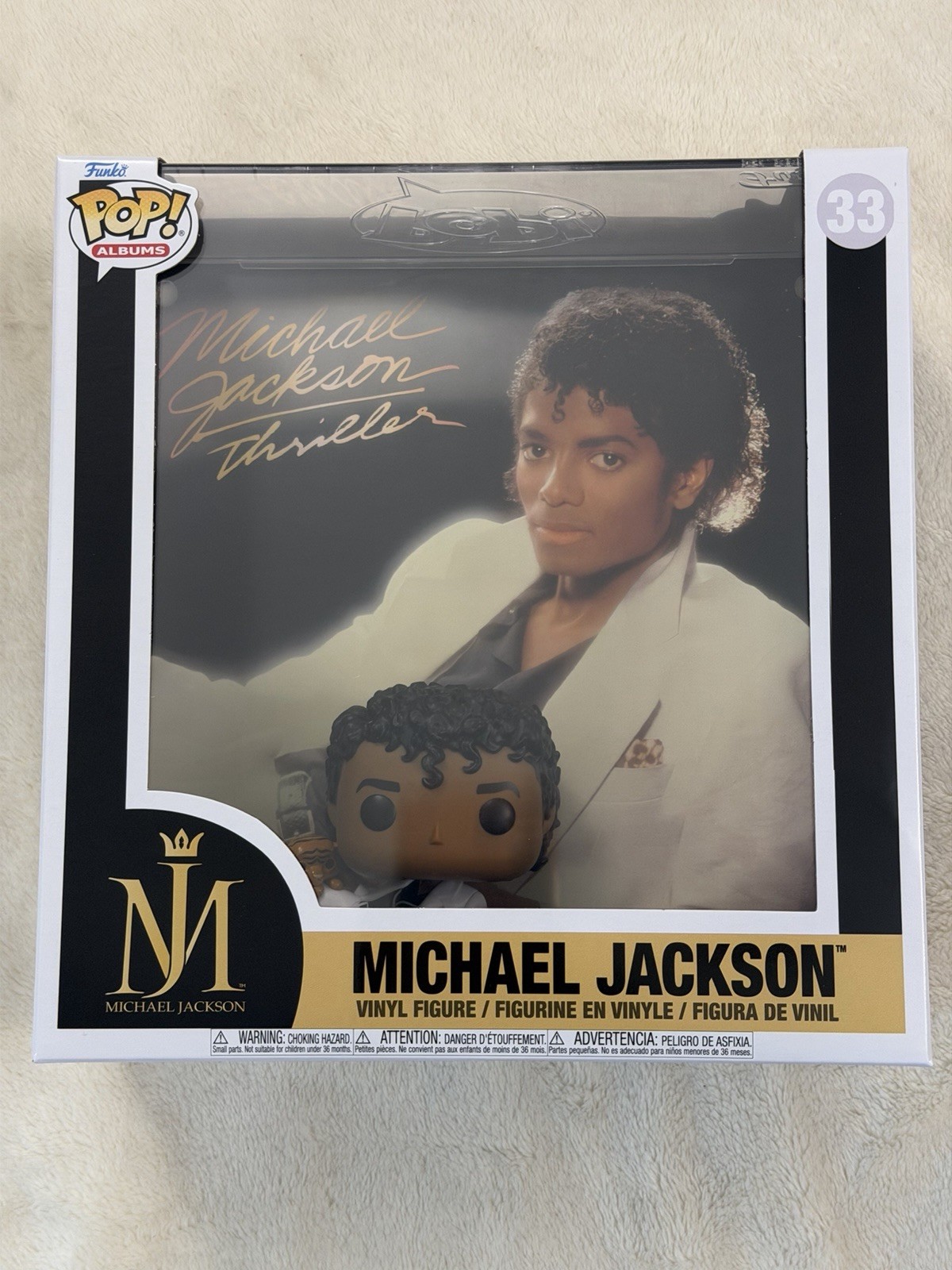 Funko Pop! Albums Michael Jackson Thriller 3.75&Quot; Vinyl Figure (#33) New