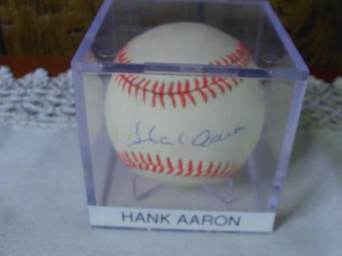 Hank Aaron Autographed MLB Baseball JSA