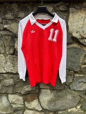 VINTAGE 80s FOOTBALL PUMA WEST GERMANY COLOR RED NUMBER 11 SIZE M