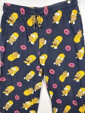 Pantaloni uomo The Simpsons Donut and Homer taglia XL lounge sonno tempo libero PJ