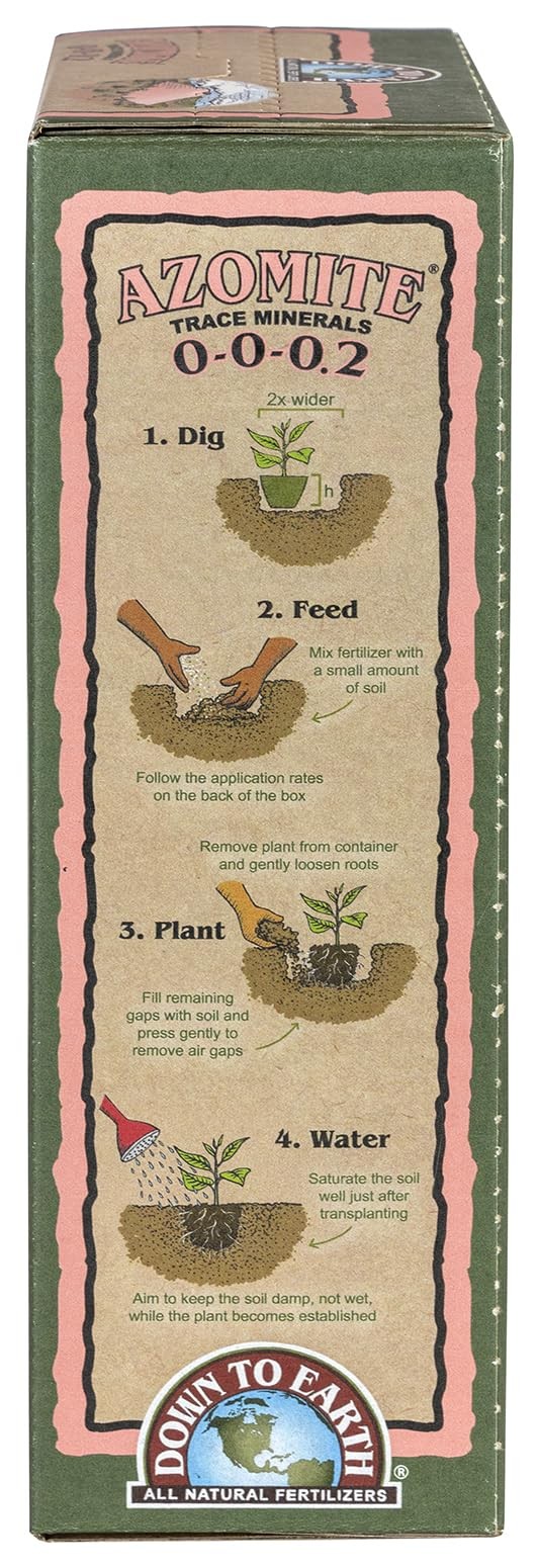 Down to Earth Organic White Azomite Powder for Improving Plant Growth 0-0-0.2...