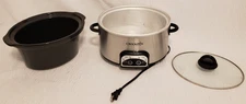 Used RIVAL 4 Qt Crock-Pot SCCPVP400-S Smart-Pot Programmable Slow Cooker Silver