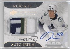 2020-21 Upper Deck The Cup Horizontal 15/25 Olli Juolevi #ECH-OJ Patch Auto 0t9e