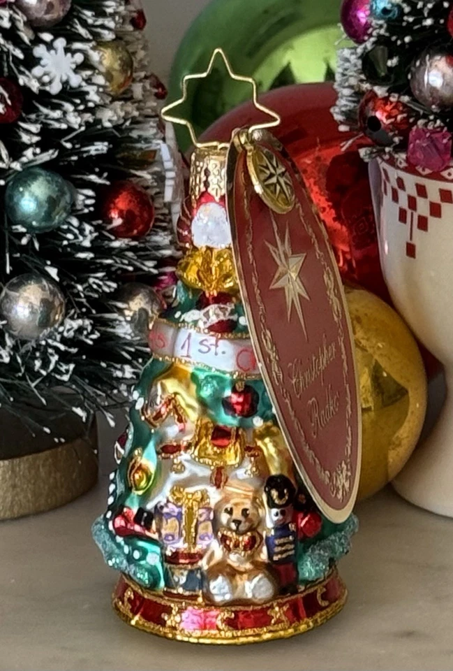 2024 克里斯托弗·拉德科“Tot's First Tree”圣诞装饰品-全新带标签 — 第 2/4 张图片