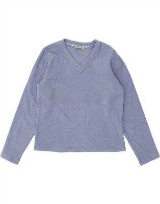 L.L.BEAN Damen Fleecepullover UK 10 Small blau Polyester CE04
