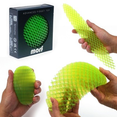 Morf Fidget Worm Toy - Flexible 3D Sensory Slug Figgy for Big, Green