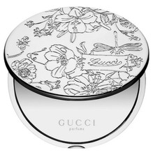 Authentic GUCCI FLORA Gold Compact Mirror with Box   Floral Alchemy Design