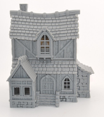3D Printed Medieval Gothic Fantasy Wargaming Terrain DnD Building 28mm Scale