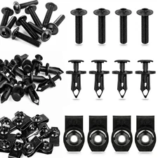 30Pcs UTV ATV Body Panel Repair Kit Screws Nuts Rivets Fit Polaris Ranger RZR