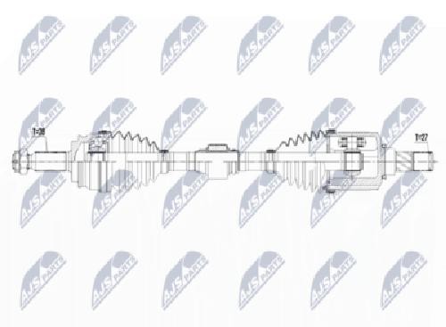 Original NTY Drive Shaft NPW-CH-060 For Dodge Jeep