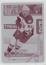 2016 Upper Deck Compendium Rookies Printing Plate Magenta 1/1 Jacob Larsson 0zu