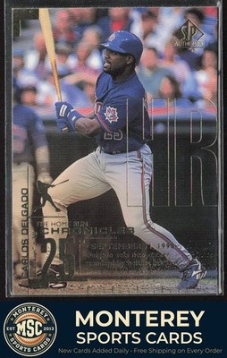 Carlos Delgado 1999 SP Authentic Home Run Chronicles #HR12 Toronto Blue Jays